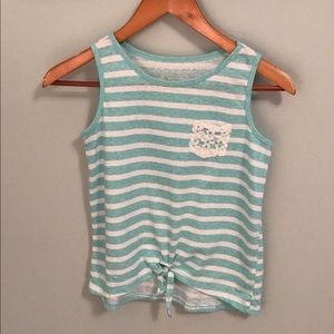 Justice stripped tank top